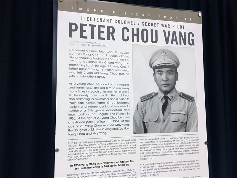Hmongstory 40 display for Peter Vang