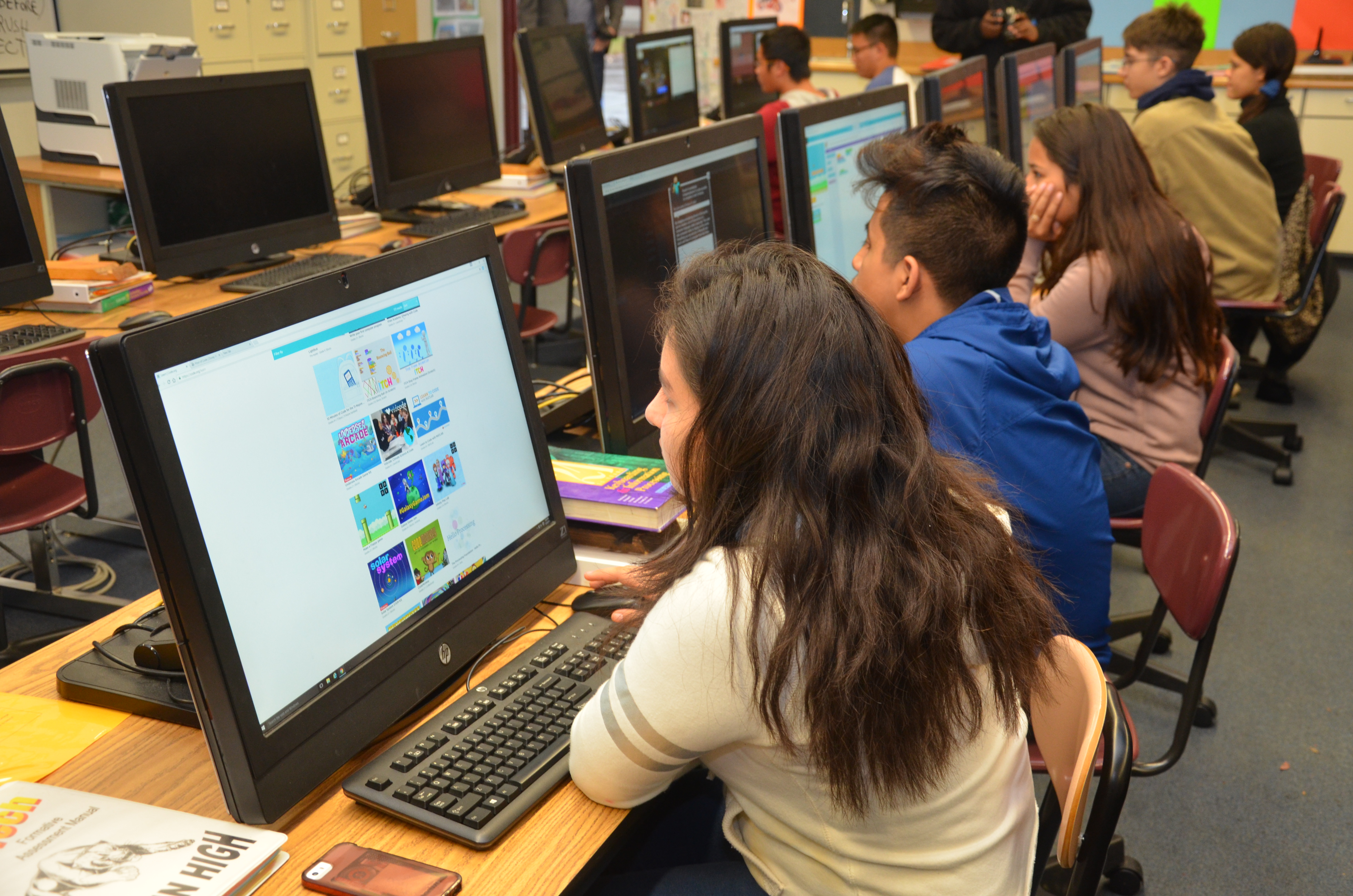 TCA Students participate in Global Hour of Code Day